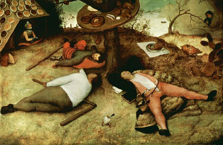 Pieter Bruegel the Elder Das Schlaraffenland Spain oil painting art